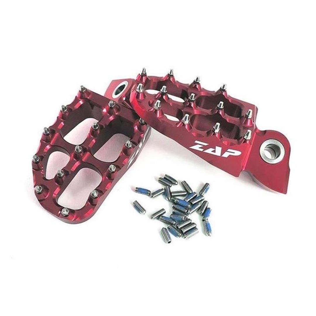 ZAP TechniX E-Peg Fußraste Yamaha, Gas Gas, KTM, HSQ rot. für KTM SX -> 2015, EXC -> 2016 4