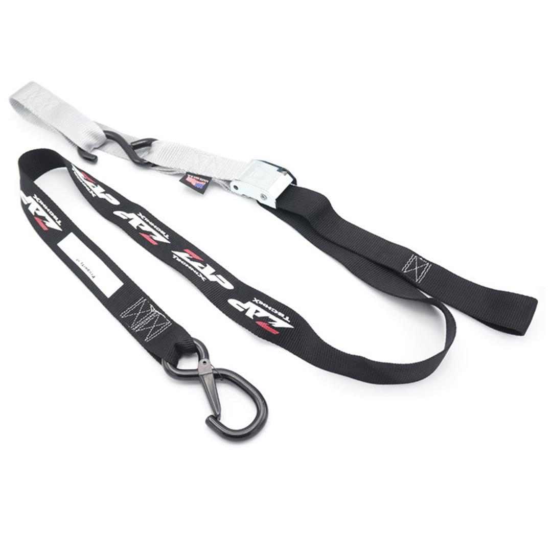 1 Paar Spanngurte ZAP 2-teilig, 40mm breit, Soft Hook -Made in USA- Grau 5