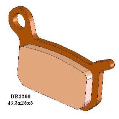 DELTA BRAKING BREMSBELÄGE DB2360 MX-D (Heavy Duty)